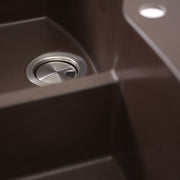 Nantucket Sinks 60/40 Double Bowl Dual-mount Granite Composite Sink - Brown PR6040-BR - view 3