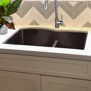 Nantucket Sinks 60/40 Double Bowl Dual-mount Granite Composite Sink - Brown PR6040-BR - view 7