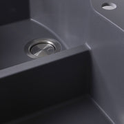 Nantucket Sinks 60/40 Double Bowl Dual-mount Granite Composite Sink - Titanium PR6040-TI - view 3
