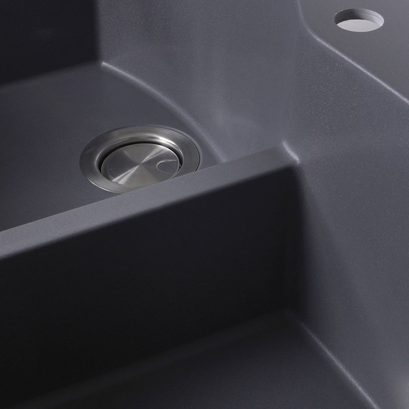 Nantucket Sinks 60/40 Double Bowl Dual-mount Granite Composite Sink - Titanium PR6040-TI - view 3