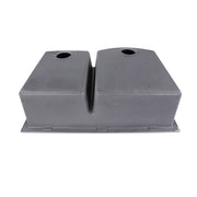 Nantucket Sinks 60/40 Double Bowl Dual-mount Granite Composite Sink - Titanium PR6040-TI - view 5