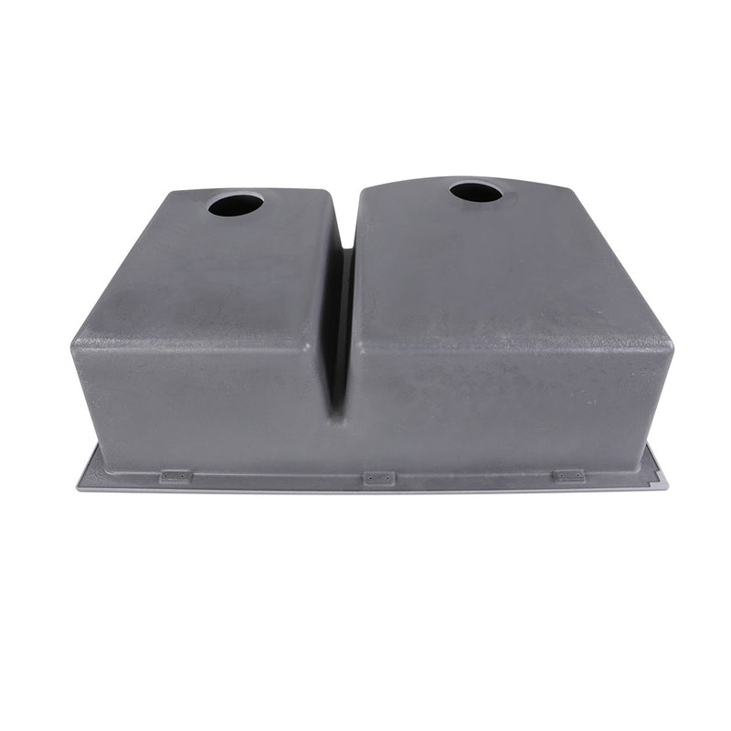 Nantucket Sinks 60/40 Double Bowl Dual-mount Granite Composite Sink - Titanium PR6040-TI - view 5