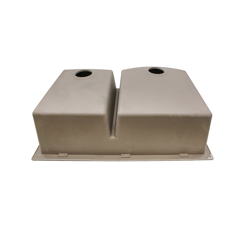 Nantucket Sinks 60/40 Double Bowl Dual-mount Granite Composite Sink - Truffle PR6040-TR - view 5