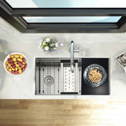 Nantucket Sinks 18" Pro Series Prep Station Colander and Bowl Server PS20B-RD1 - view 7