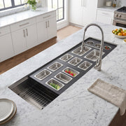 Nantucket Sinks 18" Pro Series Prep Station Condiment Server PS20B-RD3 - view 8