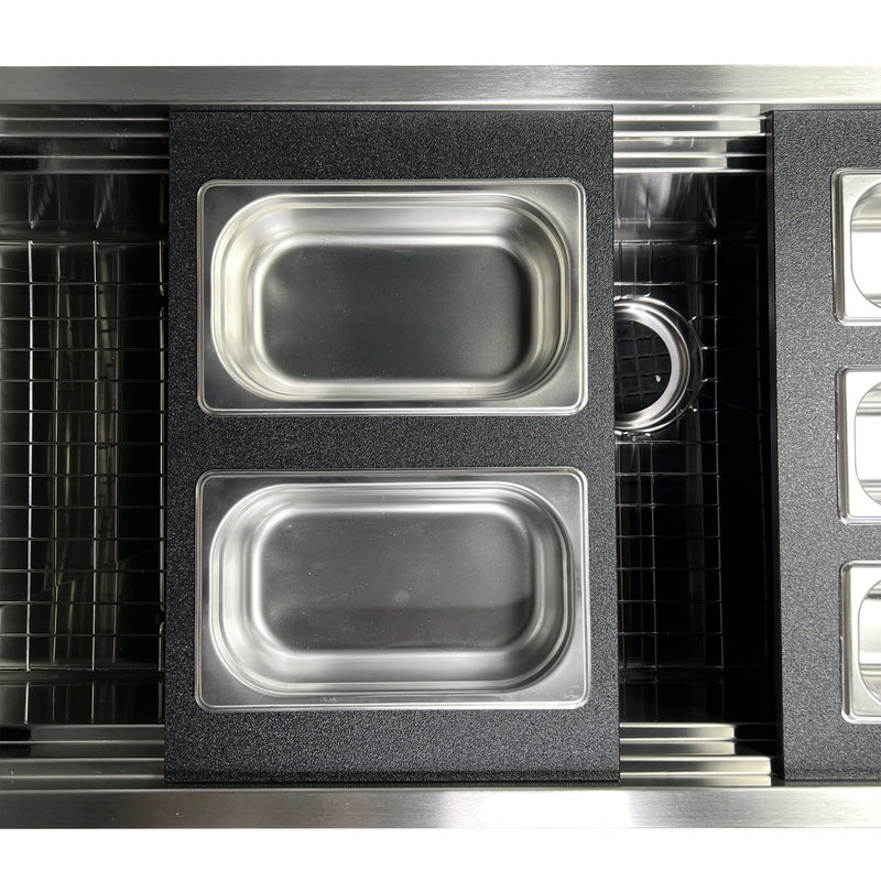 Nantucket Sinks 18" Pro Series Prep Station Condiment Tray PS20B-REC2 - view 3