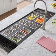 Nantucket Sinks 18" Pro Series Prep Station Condiment Tray PS20B-REC3 - view 8