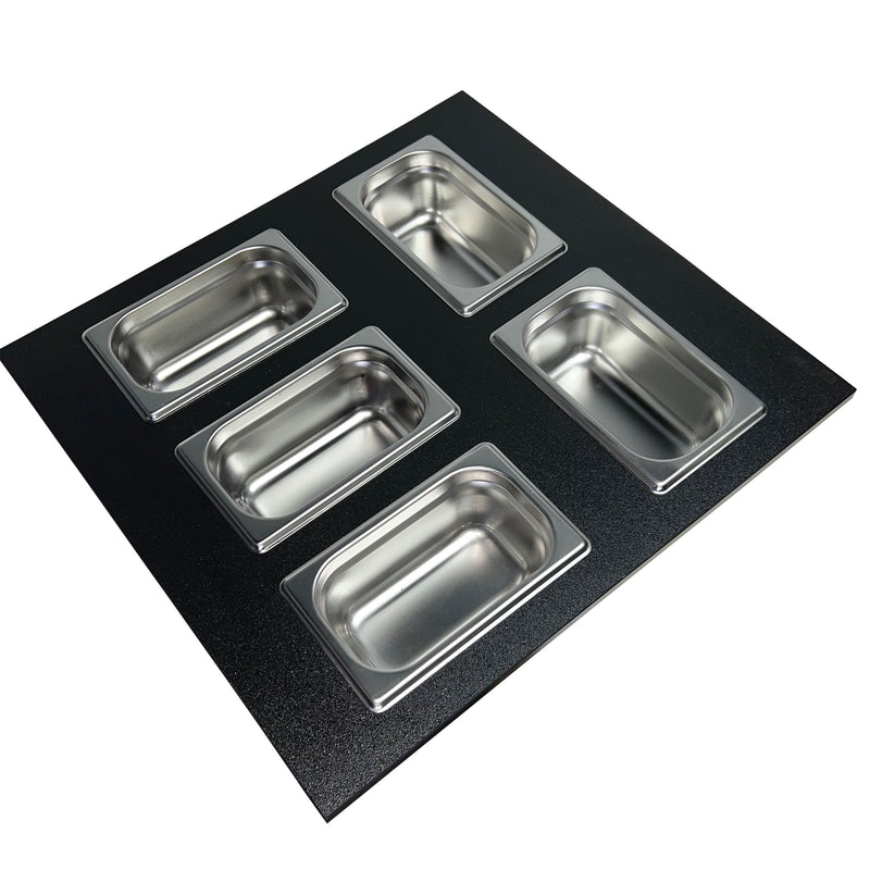 Nantucket Sinks 18" Pro Series Prep Station Condiment Tray PS20B-REC5 - view 3