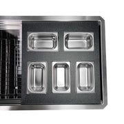 Nantucket Sinks 18" Pro Series Prep Station Condiment Tray PS20B-REC5 - view 4