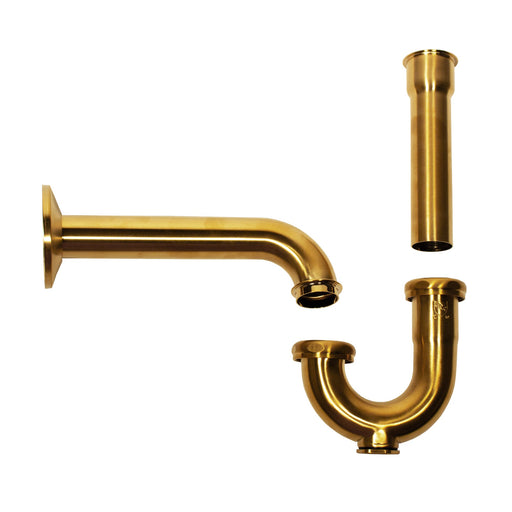 Nantucket Sinks P-Trap - Satin Brushed Brass PT-SB - view 2