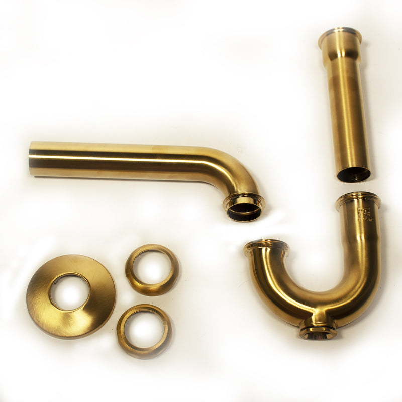 Nantucket Sinks P-Trap - Satin Brushed Brass PT-SB - view 5