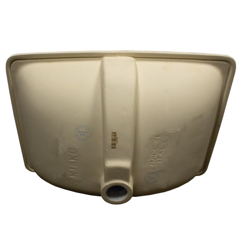 Nantucket Sinks Italian Fireclay Undermount Vanity Sink RC2035SS 'Siracusa' with Distressed Hand-Painted Finish - view 6