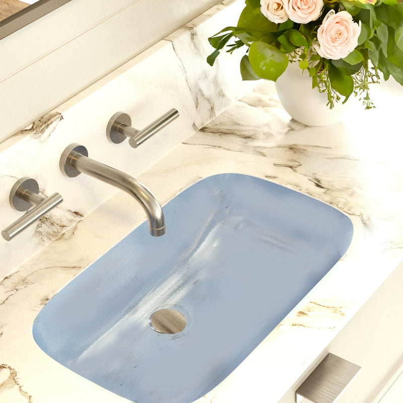 Nantucket Sinks Italian Fireclay Undermount Vanity Sink RC2035SS 'Siracusa' with Distressed Hand-Painted Finish - view 8