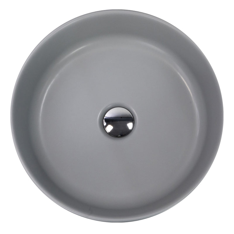Nantucket Sinks Italian Fireclay Round Vanity Sink RC4011C - Idro - view 2