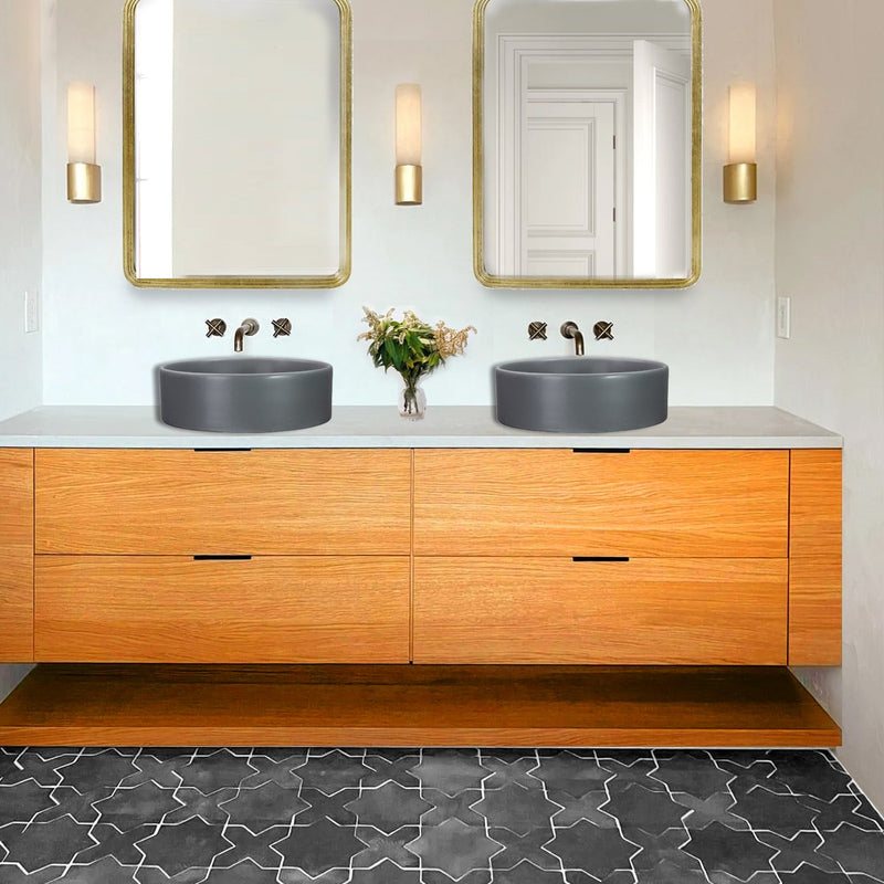 Nantucket Sinks Italian Fireclay Round Vanity Sink RC4011C - Idro - view 8