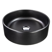 Nantucket Sinks Italian Fireclay Round Vanity Sink - Matte Black RC4011MB