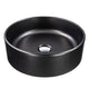 Nantucket Sinks Italian Fireclay Round Vanity Sink - Matte Black RC4011MB
