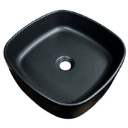 Nantucket Sinks Italian Fireclay Square Vanity Sink - Matte Black RC4033MB - view 3