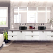Nantucket Sinks Italian Fireclay Square Vanity Sink - Matte Black RC4033MB - view 7