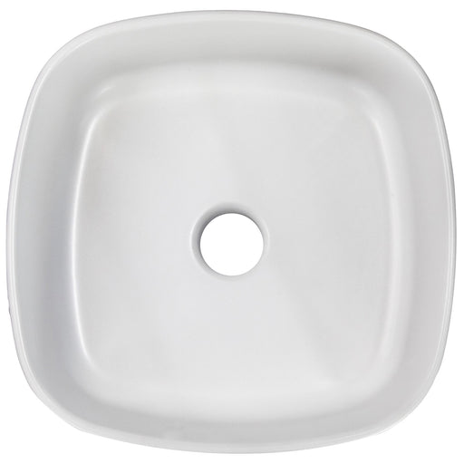 Nantucket Sinks Italian Fireclay Square Vanity Sink - Matte White RC4033MW