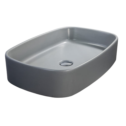 Nantucket Sinks Italian Fireclay Rectangular Vanity Sink - Matte Concrete RC6044C - view 2