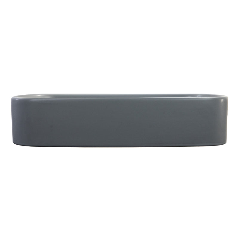 Nantucket Sinks Italian Fireclay Rectangular Vanity Sink - Matte Concrete RC6044C - view 4