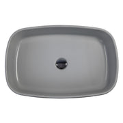 Nantucket Sinks Italian Fireclay Rectangular Vanity Sink - Matte Concrete RC6044C
