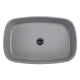 Nantucket Sinks Italian Fireclay Rectangular Vanity Sink - Matte Concrete RC6044C