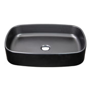 Nantucket Sinks Italian Fireclay Rectangular Vanity Sink - Matte Black RC6044MB - view 2