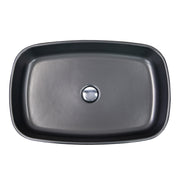 Nantucket Sinks Italian Fireclay Rectangular Vanity Sink - Matte Black RC6044MB