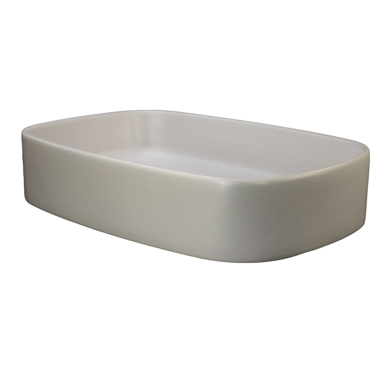 Nantucket Sinks Italian Fireclay Rectangular Vanity Sink RC6044MW - Garda - view 2