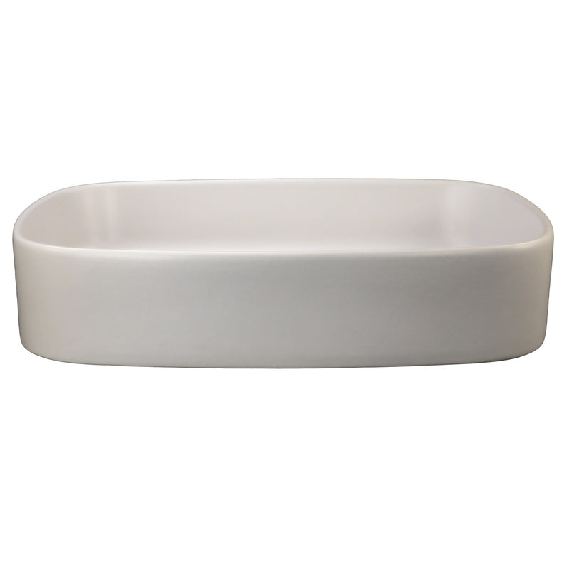 Nantucket Sinks Italian Fireclay Rectangular Vanity Sink RC6044MW - Garda - view 3