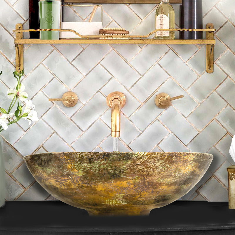 Nantucket Sinks Drake Fireclay Hand-decorated Vanity Sink - Matte Black RC7040GMS-MB - view 7