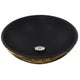 Nantucket Sinks Drake Fireclay Hand-decorated Vanity Sink - Matte Black RC7040GMS-MB