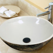 Nantucket Sinks Drake Fireclay Hand-decorated Vanity Sink - White RC7040GMS-W - view 7