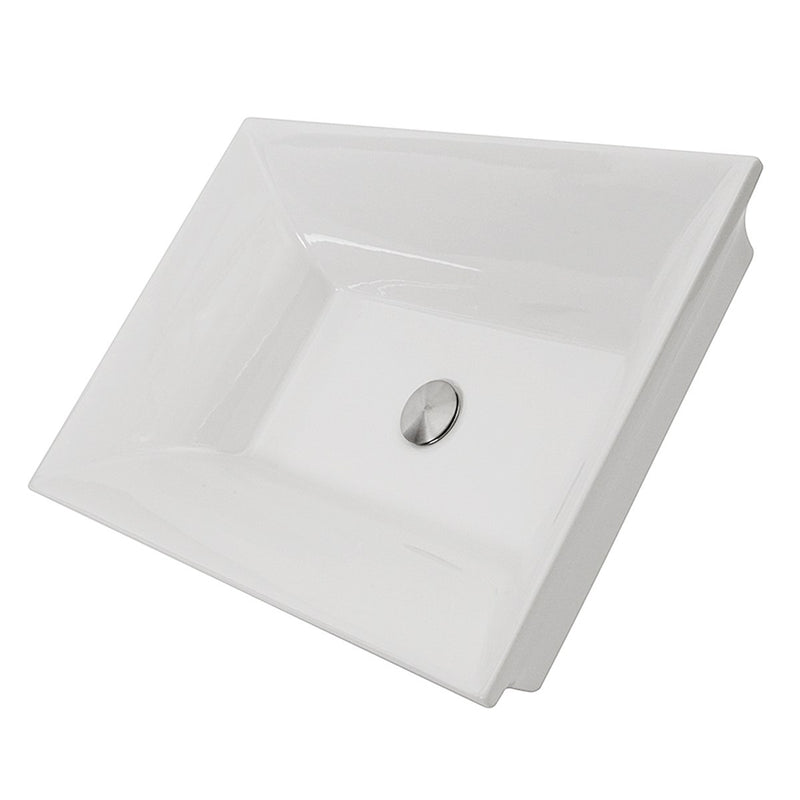 Nantucket Sinks Cannes Italian Fireclay Vanity Sink RC73040W - view 2