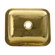 Nantucket Sinks REB 17.5 Inch X 14.5 Inch Hammered Brass Rectangle Undermount Bar Sink - view 6