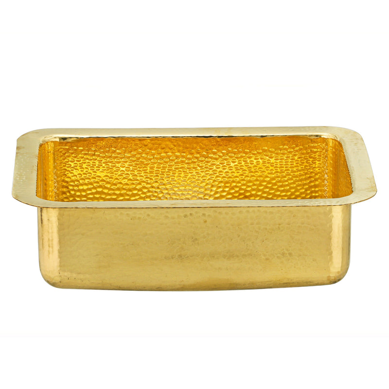 Nantucket Sinks 20 Inch Hammered Brass Bar/Island Sink REB2014 - view 3
