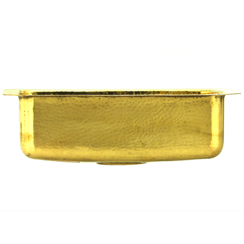 Nantucket Sinks 20 Inch Hammered Brass Bar/Island Sink REB2014 - view 4