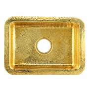 Nantucket Sinks 20 Inch Hammered Brass Bar/Island Sink REB2014