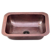 Nantucket Sinks REHC-2.5 - Hammered Copper Rectangle Bar Sink - view 3
