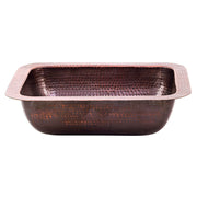 Nantucket Sinks REHC-2.5 - Hammered Copper Rectangle Bar Sink - view 4