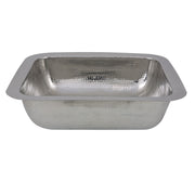 Nantucket Sinks RES - 17.5 Inch Hammered Stainless Steel Rectangle Bar Sink - view 3