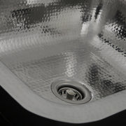 Nantucket Sinks RES - 17.5 Inch Hammered Stainless Steel Rectangle Bar Sink - view 4