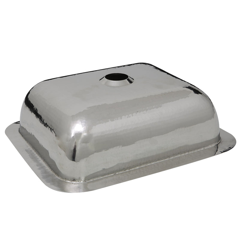 Nantucket Sinks RES - 17.5 Inch Hammered Stainless Steel Rectangle Bar Sink - view 5