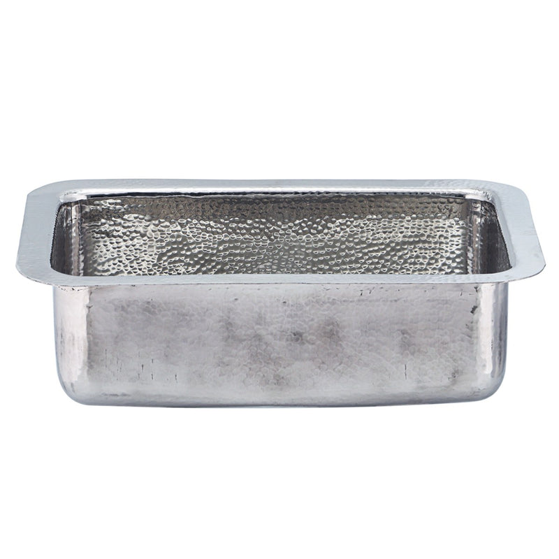 Nantucket Sinks 20 Inch Hammered Stainless Bar/Island Sink - Polished Stainless Steel RES2014 - view 2