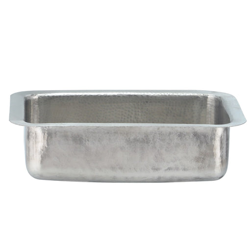 Nantucket Sinks 20 Inch Hammered Stainless Bar/Island Sink - Matte / Brushed Stainless Steel RES2014-MF - view 2