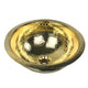 Nantucket Sinks RLB - 16.5 Inch Hammered Brass Round Undermount Bathroom Sink With Overflow RLB-OF