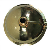 Nantucket Sinks ROB-OF - 13 Inch Hand Hammered Brass Round Undermount Bathroom Sink, Brass With Overflow - view 2