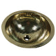 Nantucket Sinks ROB-OF - 13 Inch Hand Hammered Brass Round Undermount Bathroom Sink, Brass With Overflow